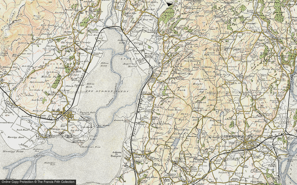 Old Map of Historic Map covering Bailiff Ground in 1903-1904