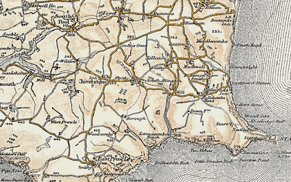 Old map of South Allington in 1899