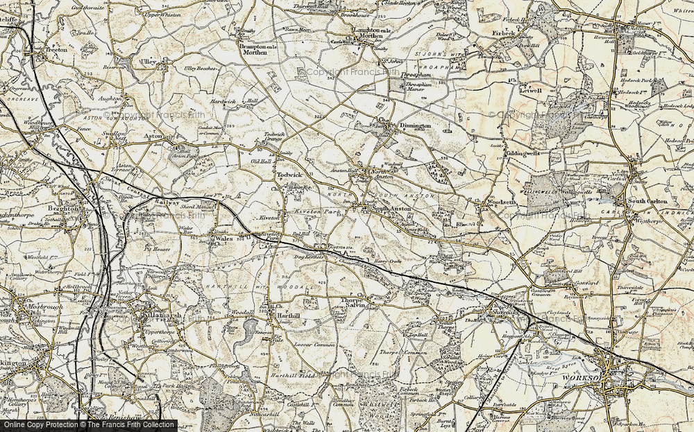 Old Map of South Anston, 1902-1903 in 1902-1903
