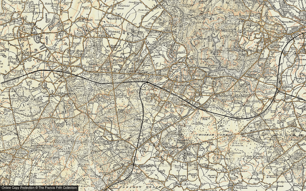 Old Map of South Ascot, 1897-1909 in 1897-1909