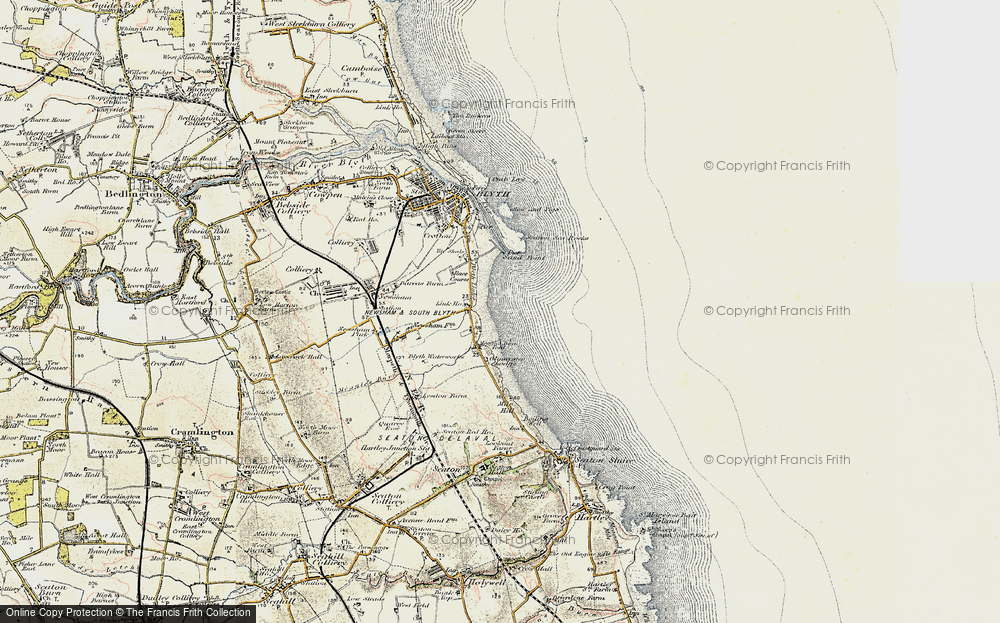 Old Map of South Beach, 1901-1903 in 1901-1903