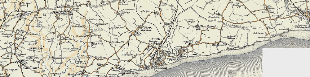 Old map of South Bersted in 1897-1899
