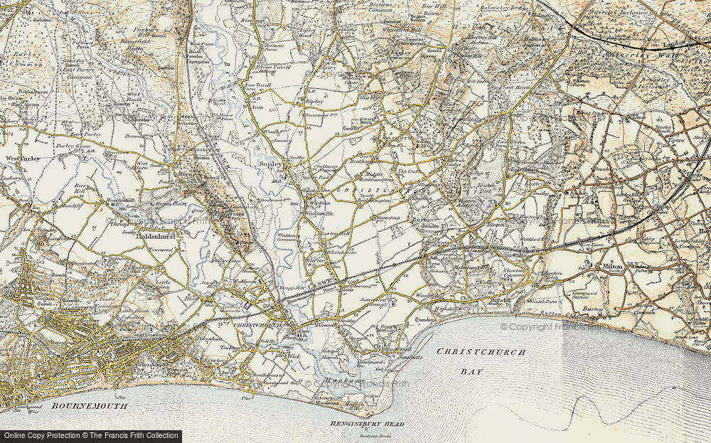 Old Map of South Bockhampton, 1897-1909 in 1897-1909