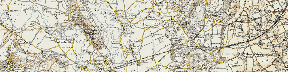 Old map of South Bockhampton in 1897-1909