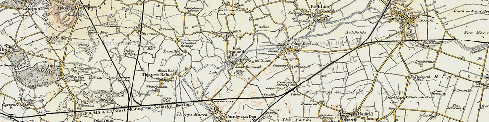 Old map of South Bramwith in 1903