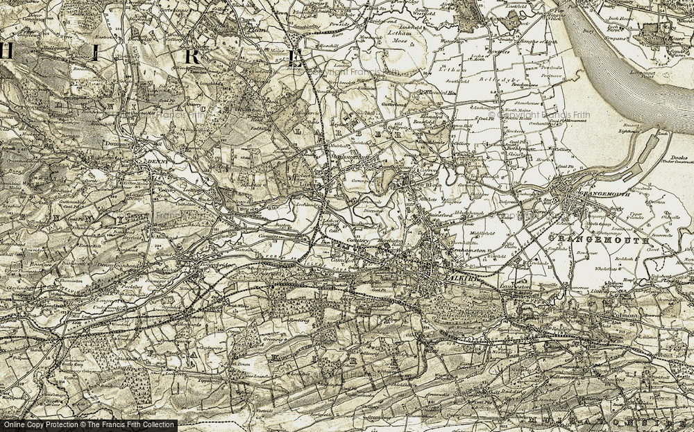 Old Map of South Broomage, 1904-1907 in 1904-1907