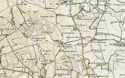 Old map of Brockleyhall Moor in 1901-1903