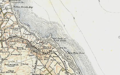 Old map of South Cheek in 1903-1904