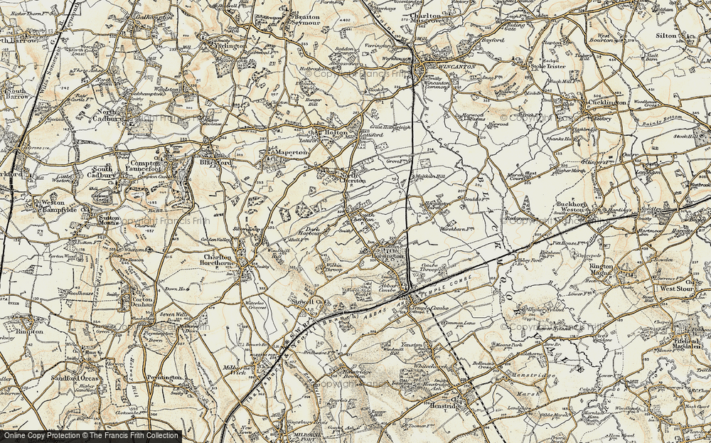 Old Map of South Cheriton, 1899 in 1899