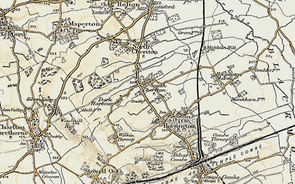 Old map of South Cheriton in 1899