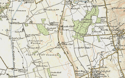 Old map of Bunny Hill in 1903