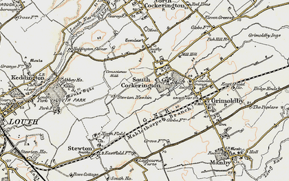 Old map of South Cockerington in 1903