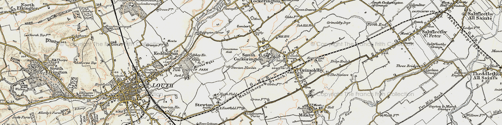 Old map of South Cockerington in 1903