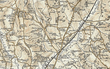 Old map of South Common in 1898-1899