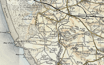Old map of South Cornelly in 1900-1901