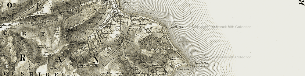 Old map of South Corriegills in 1905-1906