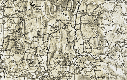Old map of Balstack in 1901-1904
