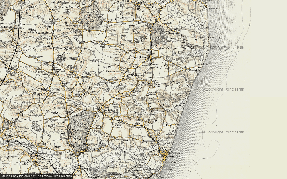 Old Map of South Cove, 1901-1902 in 1901-1902