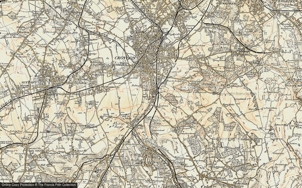 Old Map of South Croydon, 1897-1902 in 1897-1902