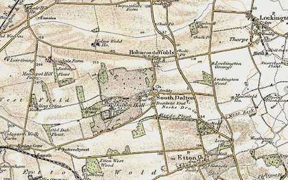 Old map of South Dalton in 1903-1908