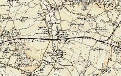 Old map of South Darenth in 1897-1898