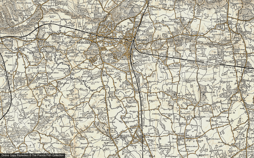 Old Map of South Earlswood, 1898-1909 in 1898-1909