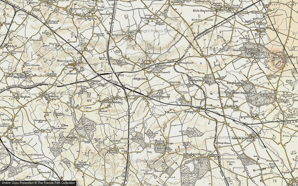 Old Map of South Elmsall, 1903 in 1903