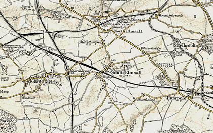 Old map of South Elmsall in 1903