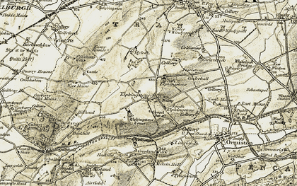 Old map of South Elphinstone in 1903-1904