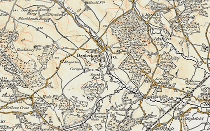 Old map of South End in 1897-1909