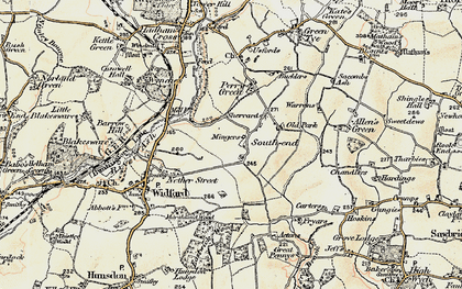 Old map of St Elizabeth's School & Home in 1898-1899