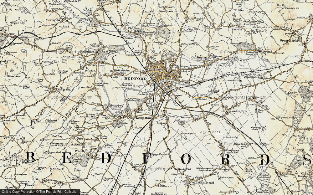 Old Map of South End, 1898-1901 in 1898-1901