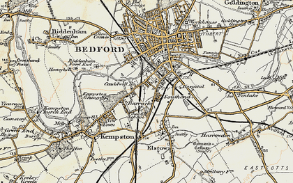 Old map of South End in 1898-1901