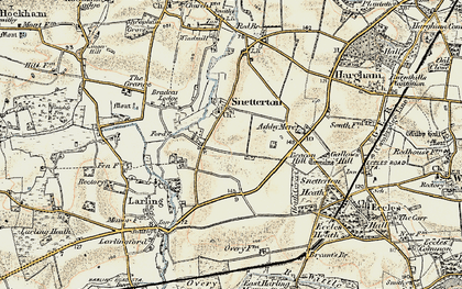 Old map of South End in 1901