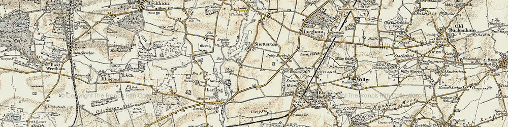 Old map of South End in 1901