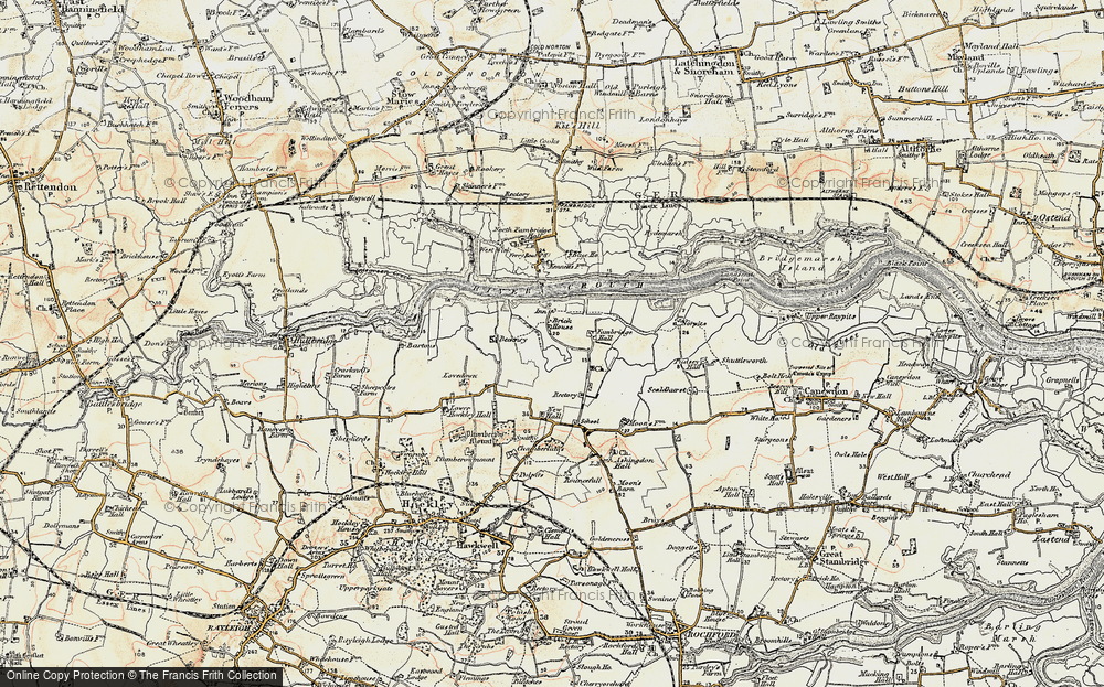 Old Map of South Fambridge, 1898 in 1898