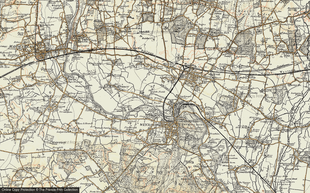 Old Map of South Field, 1897-1909 in 1897-1909