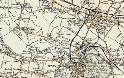 Old map of South Field in 1897-1909
