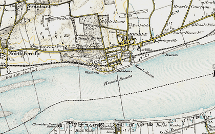 Old map of Humber Bridge in 1903-1908