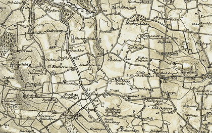 Old map of South Flobbets in 1909-1910
