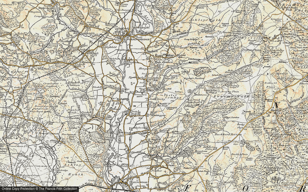 Old Map of South Gorley, 1897-1909 in 1897-1909