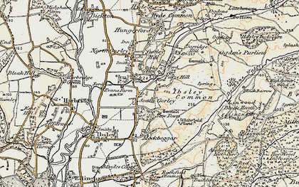 Old map of South Gorley in 1897-1909