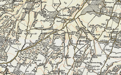 Old map of South Green in 1897-1898