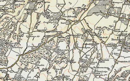 Old map of Magpie Hall in 1897-1898