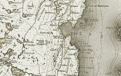 Old map of Burra Voe in 1912
