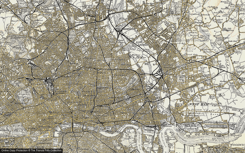 Old Map of South Hackney, 1897-1902 in 1897-1902