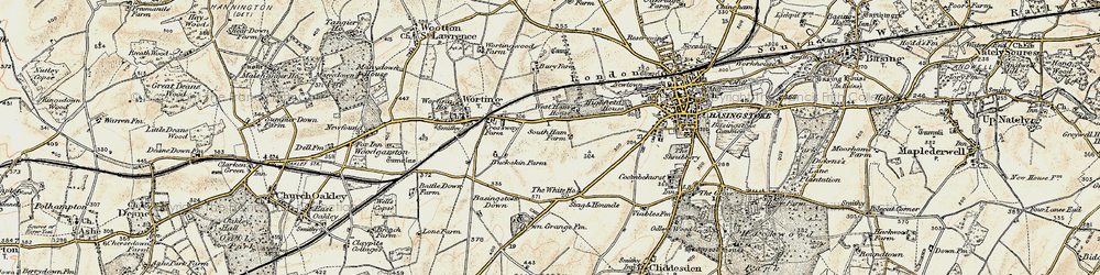 Old map of South Ham in 1897-1900