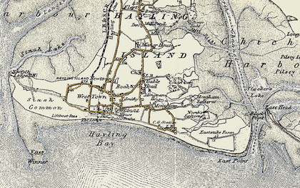 Old map of South Hayling in 1897-1899