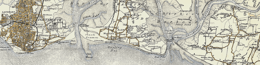 Old map of South Hayling in 1897-1899