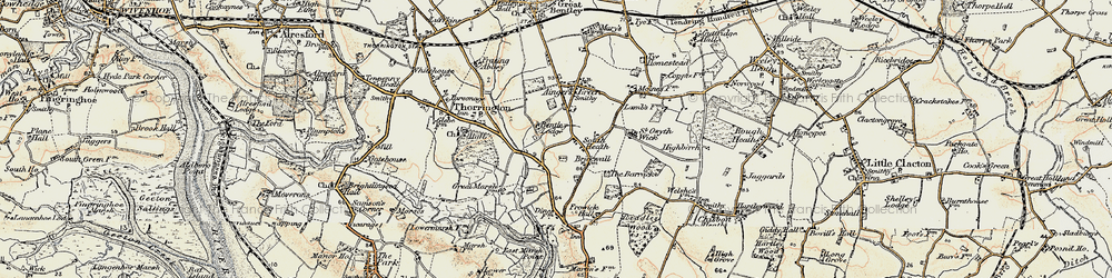 Old map of South Heath in 0-1899